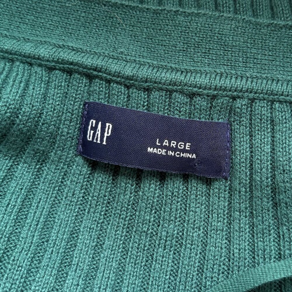 GAP Skinny Rib V-Neck Cardigan - Picture 3 of 4